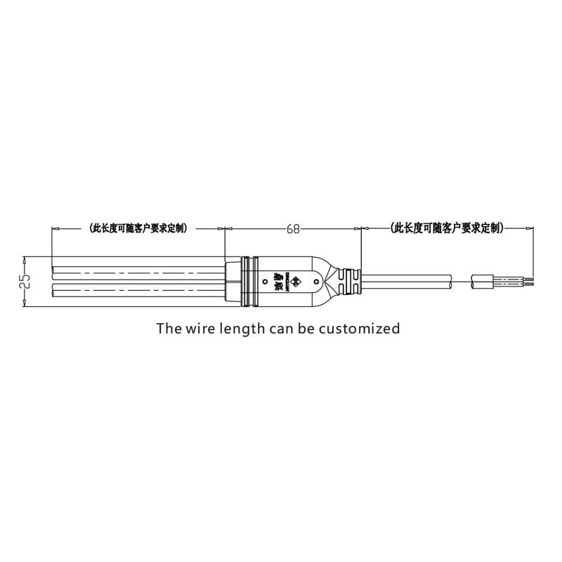 Y Type Waterproof Connectors With Customized 2pin M15 male Connectors