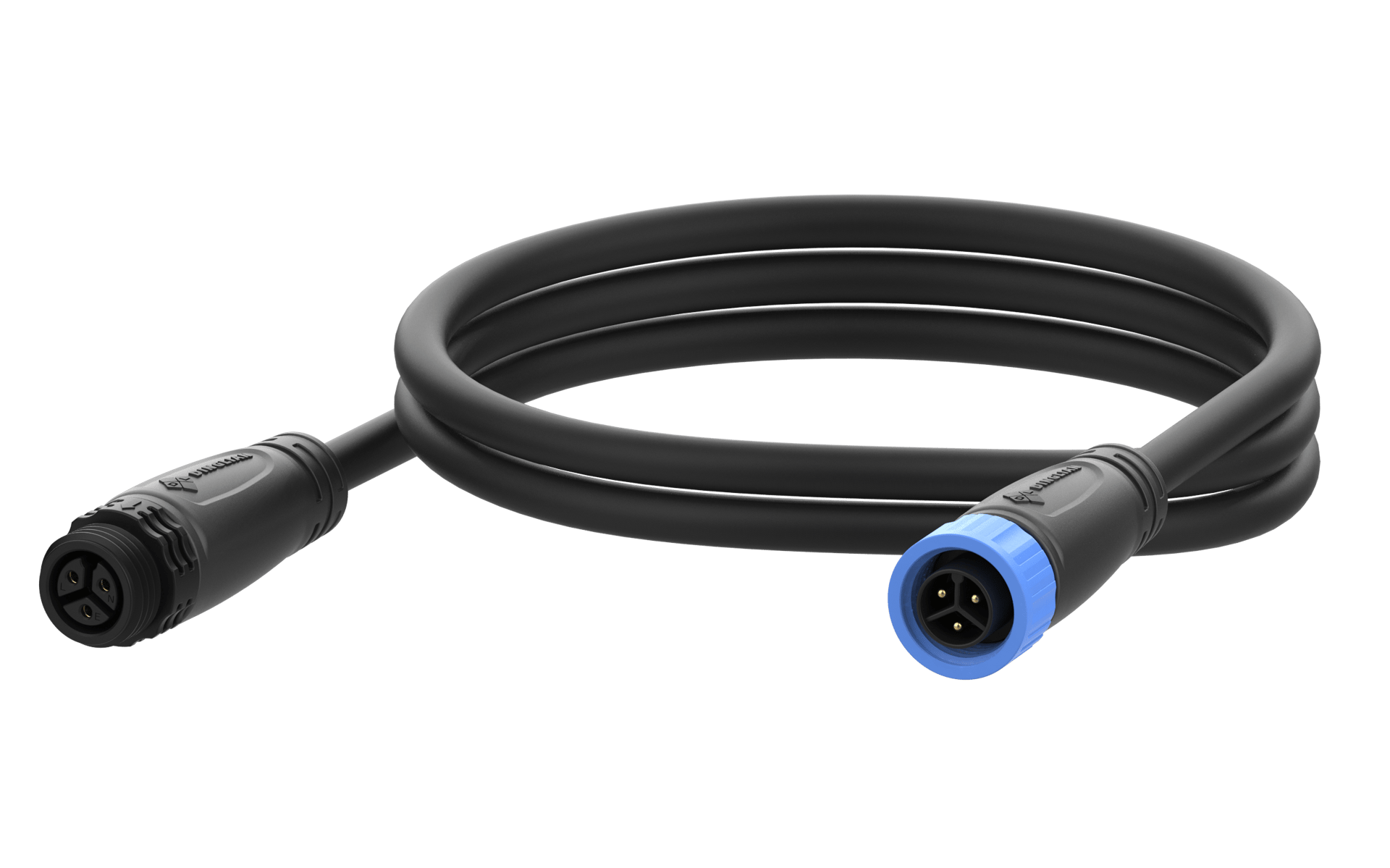 M16 Positive Direction 3Pin Waterproof Connectors Molding with Customized Cable