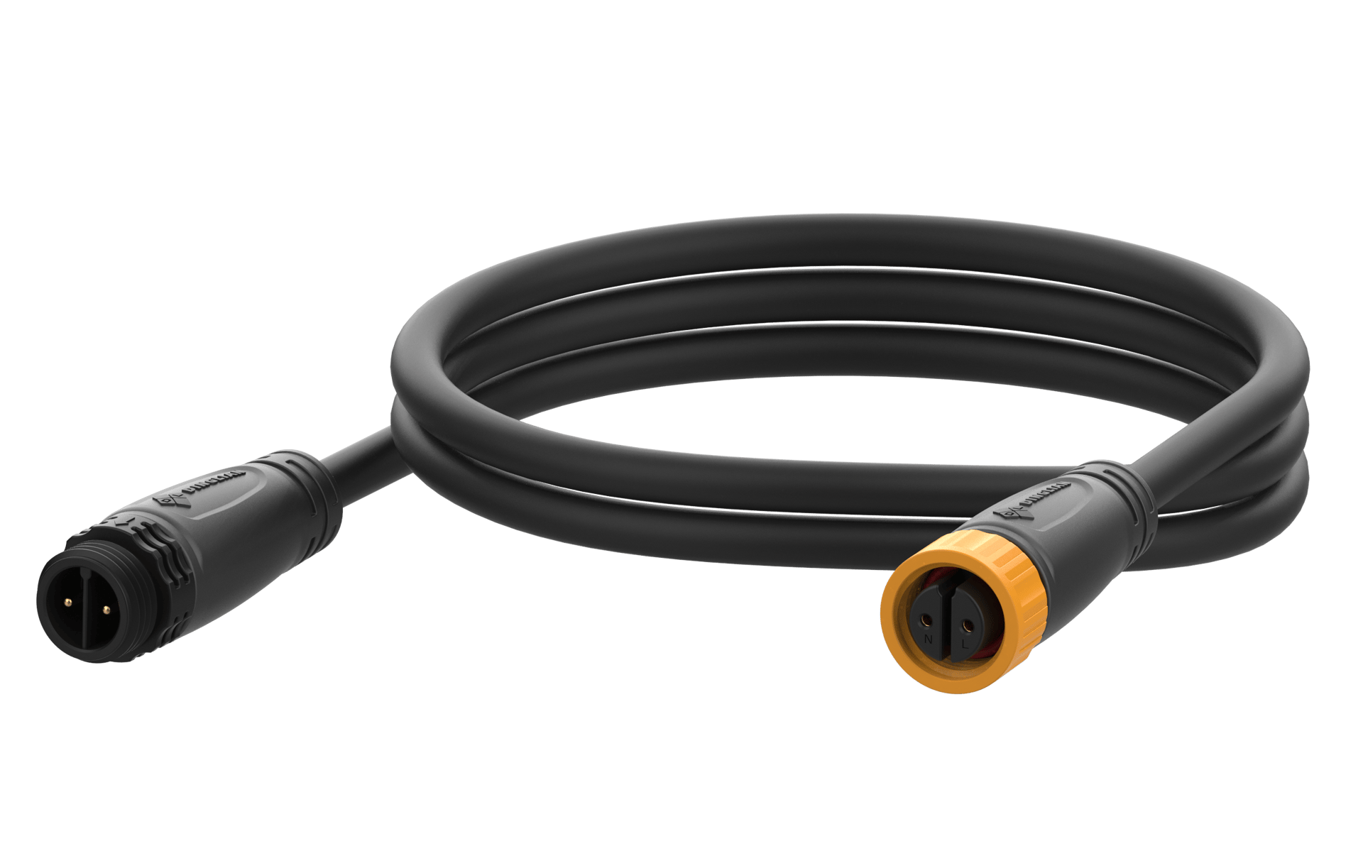 M16 Reverse Direction 2pin Waterproof Connectors with Screw Terminal