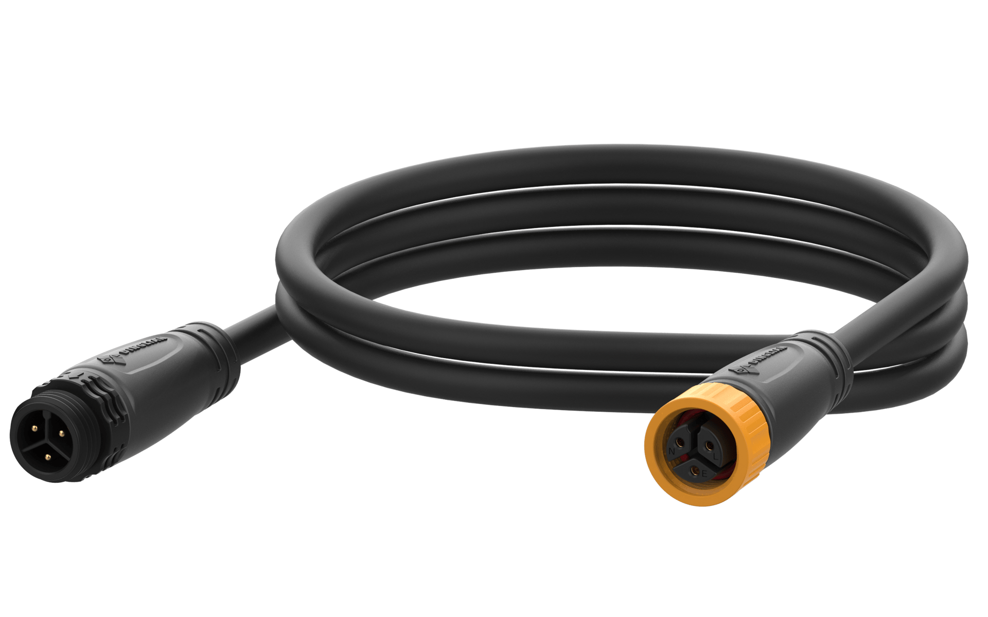 250 Voltages Push Lock M20 Reverse Direction 3pin Waterproof Connectors