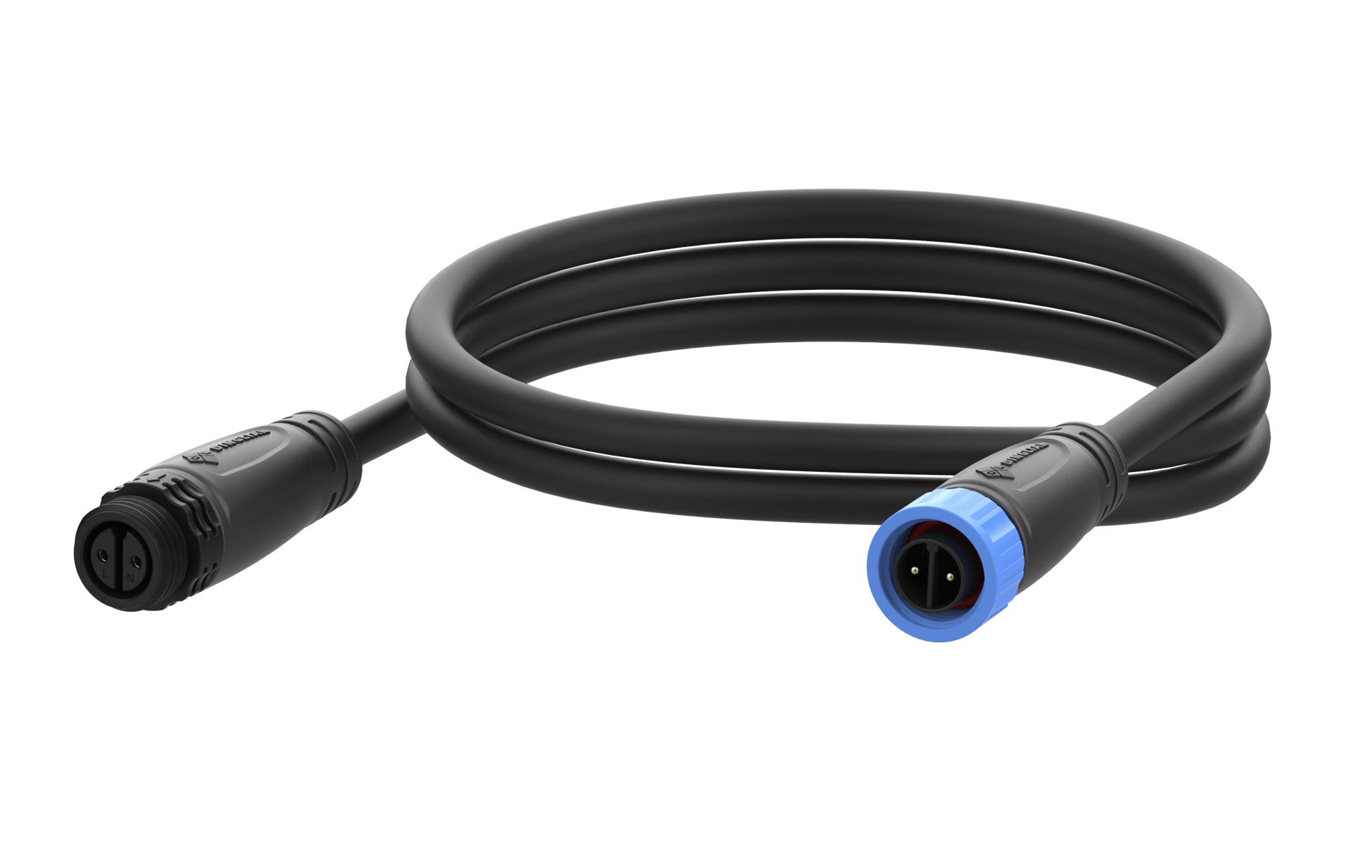 Outdoor M16 Positive Direction Connectors 2pin Male to Female Plug Molding with Cable