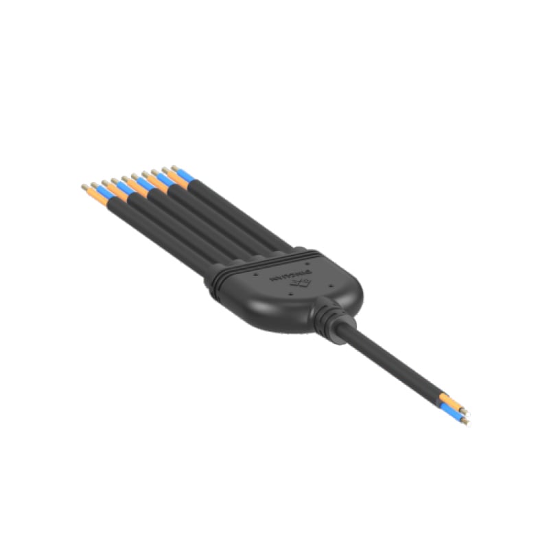 2Pin Y Type Waterproof Connectors with Customized Specification Cable