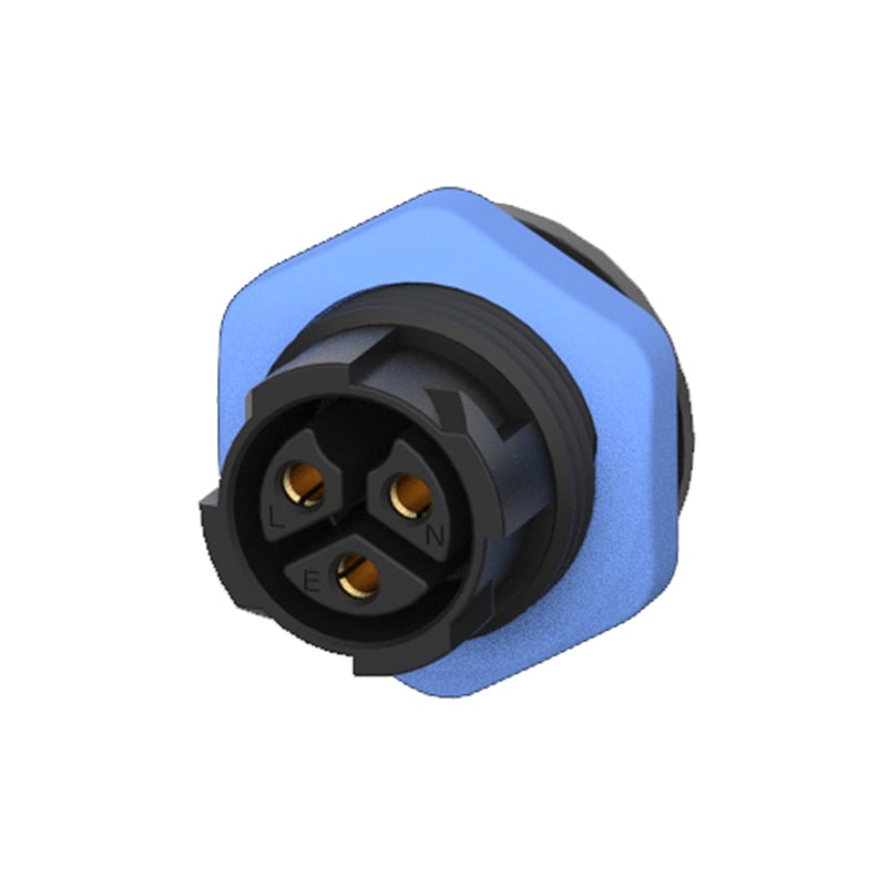 M16 Positive Direction Waterproof Connectors IP67 Socket Molding with Cable