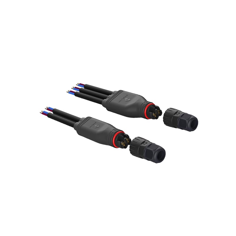 Screw Terminal Main Cable Y Type Waterproof Connectors Molding with Rubber Cable