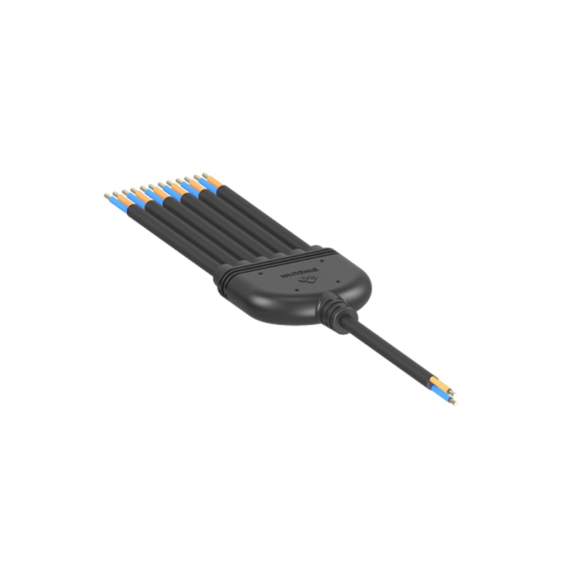Y Type Waterproof Connectors 1 to 2 3 4 5 6 Customized Specification Cable