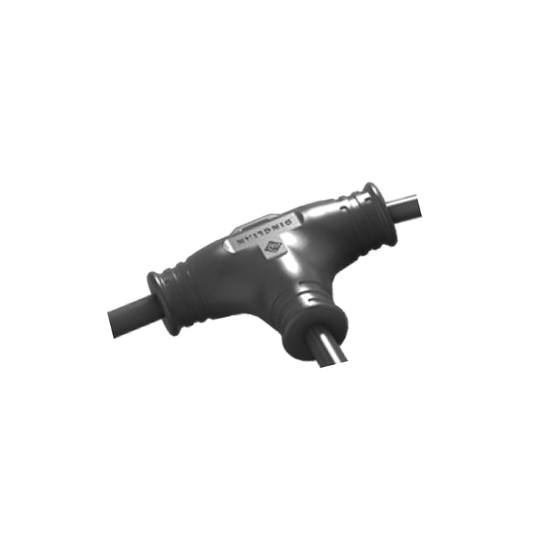 IP68 T Type Waterproof Connectors Molding with Customized Cable