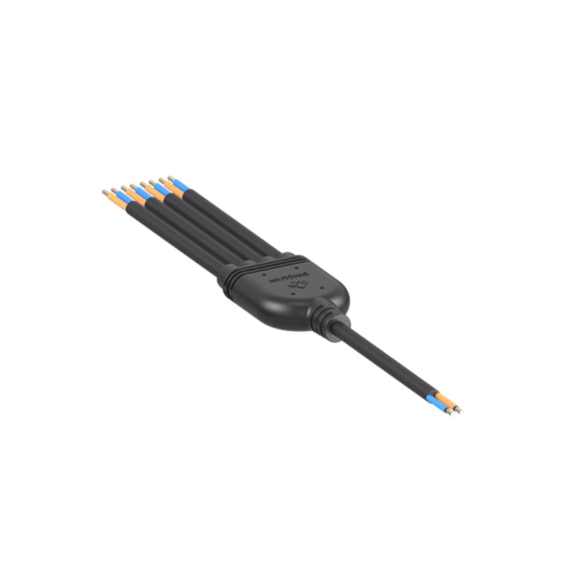 Customized Main Cable and Splittle Cables 1 to 4 Y Type Waterproof Connectors for LED Lightings