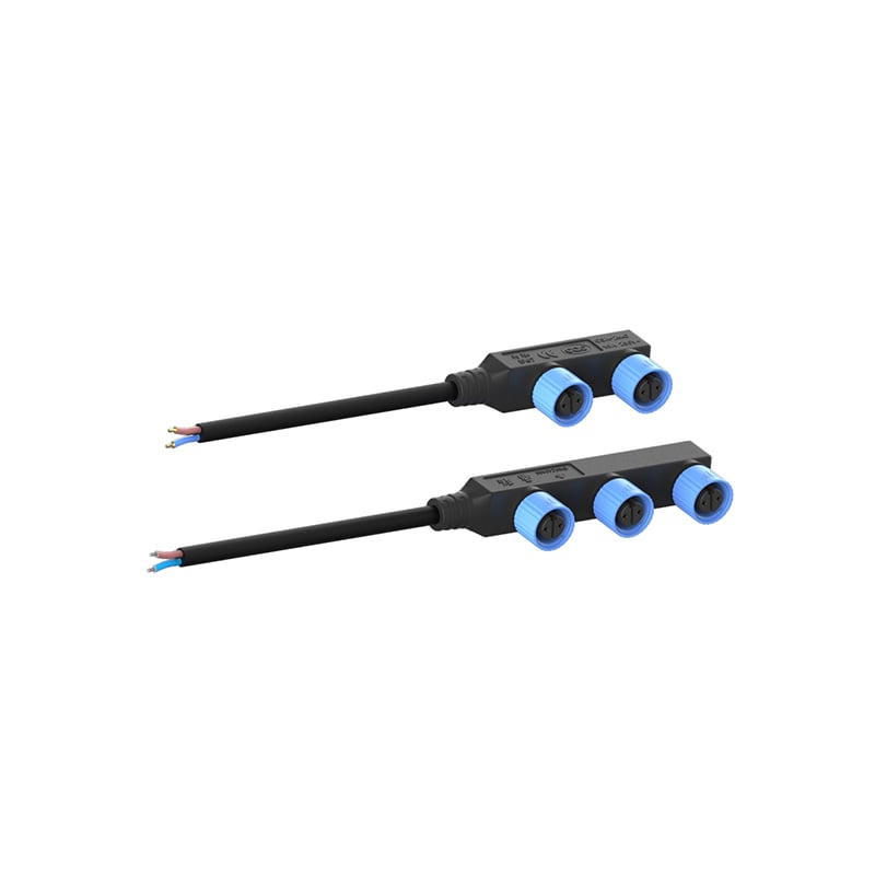 M15 F Type 1to2 1 to3 1to4 1to5 Tin The End Of The Module Wire Waterproof Connectors