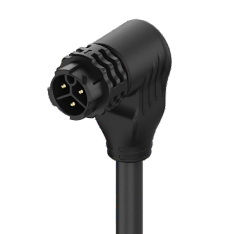 Right Angle Push Lock M20 Waterproof Connector with Customized Cable