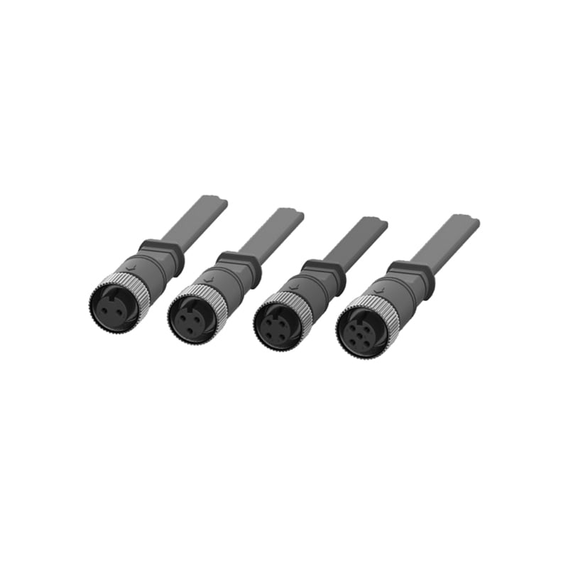 M16 Female Plug 250Voltages Waterproof Connectors with Customized Cable
