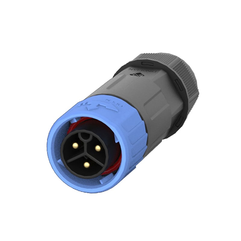 M16 Positive Direction Waterproof Connectors IP67 Socket Molding with Cable