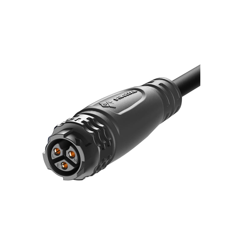M20 Positive Direction Push Lock IP67 3Pin Waterproof Connectors Male to Female Plug