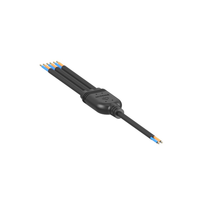 Y Type Waterproof Connectors One Mainline to 3 Secondary Lines