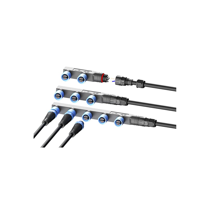 M15 F Type 1to2 1 to3 1to4 1to5 Tin The End Of The Module Wire Waterproof Connectors