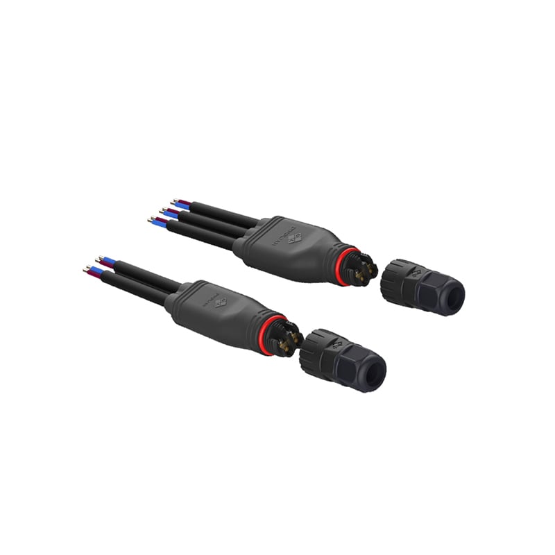 IP67 Y Type Waterproof Connectors Screw Customized Wires